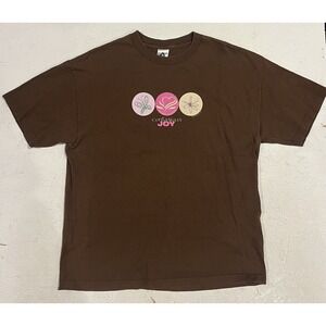 Vintage Y2K Contagious Joy Women Of Faith Shirt Adult Size XL Brown‎ Jesus